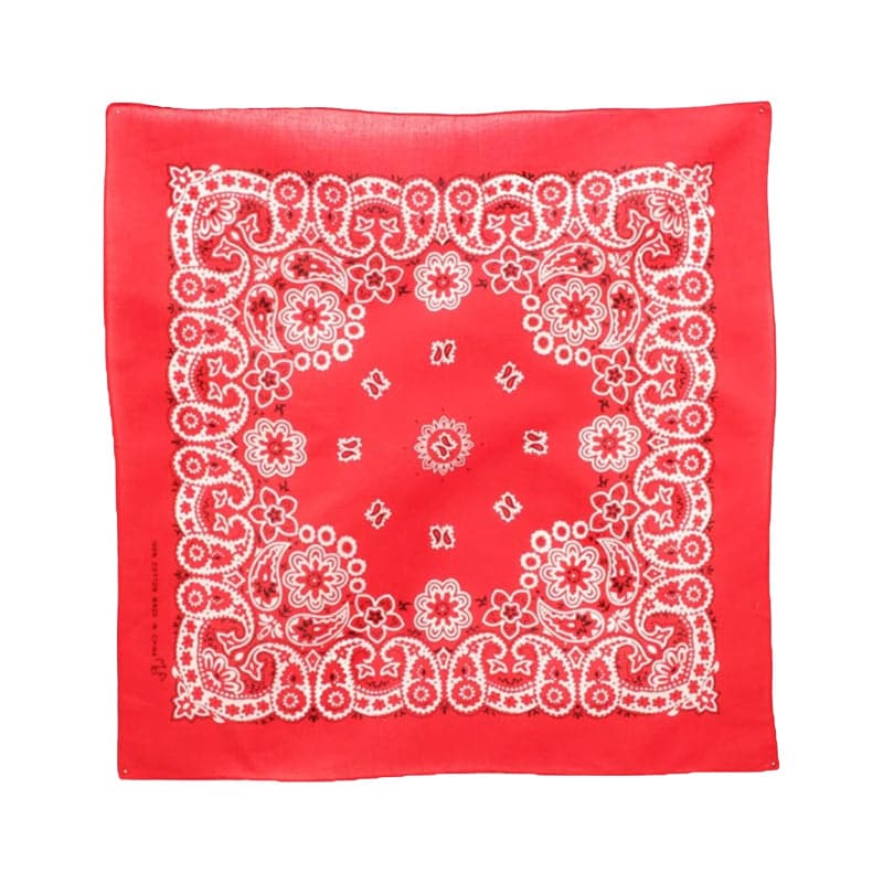 M&F Red Bandana Paisely And Floral Design