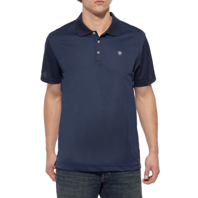 Ariat Tek Short Sleeve Polo Navy Shirt