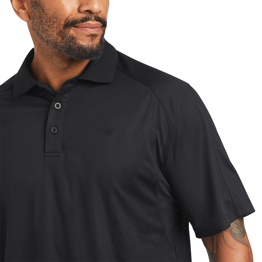 Ariat Short Sleeve Polo Black Shirt