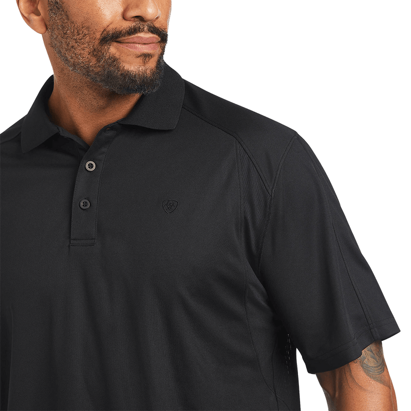 Ariat Short Sleeve Polo Black Shirt