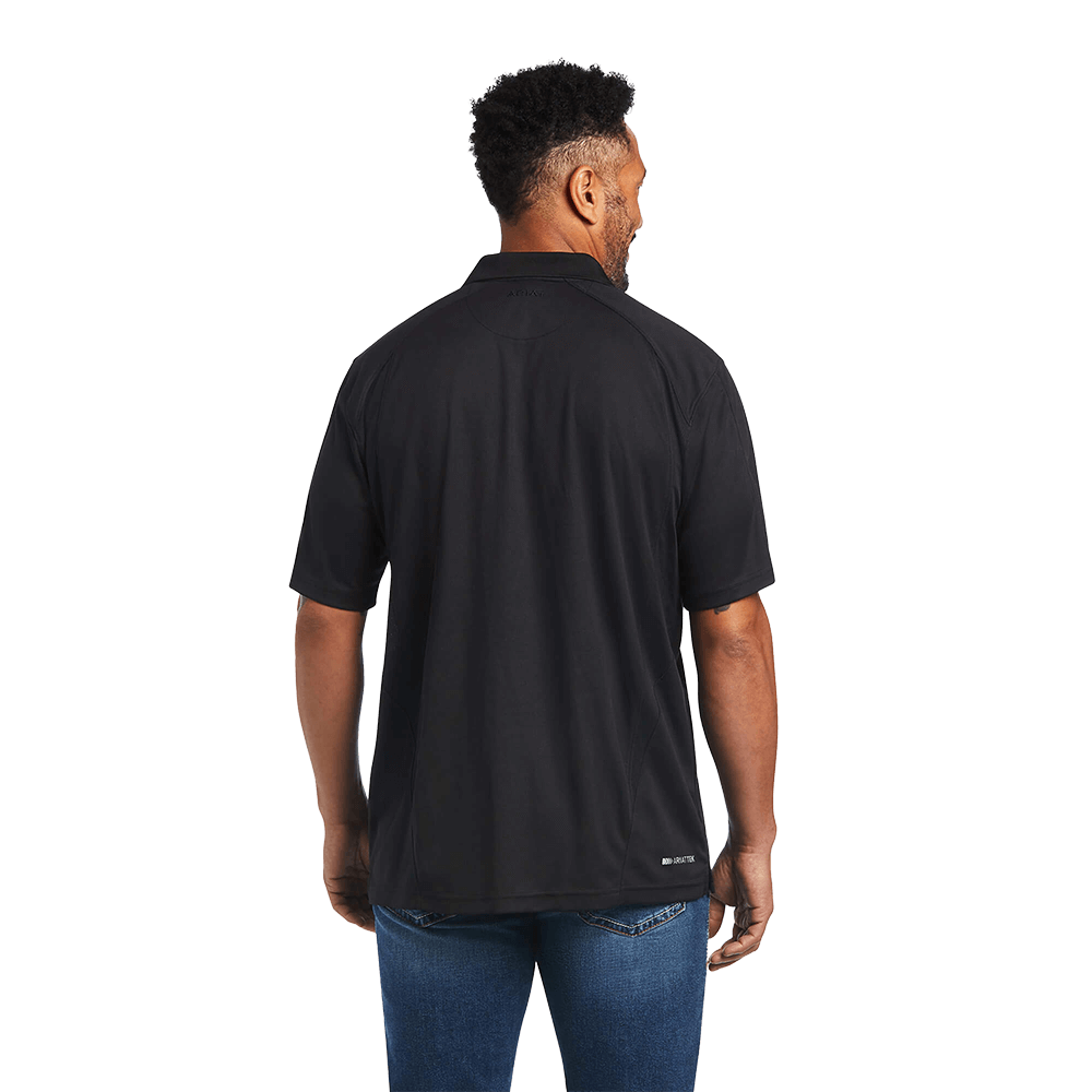 Ariat Men's Short Sleeve Polo Black Shirt