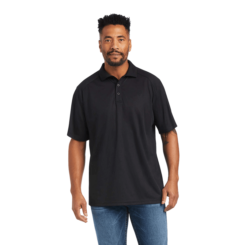 Ariat Short Sleeve Polo Black Shirt