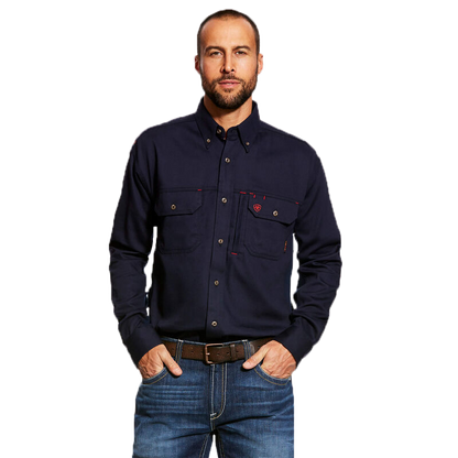 Ariat FR Navy Work Shirt VentTEK™ Technology Moisture-Wicking