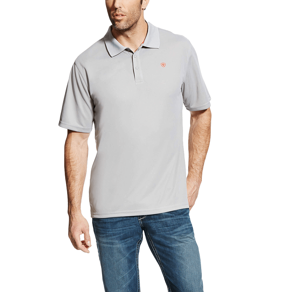Ariat Tek Short Sleeve Polo Silver Lining Shirt
