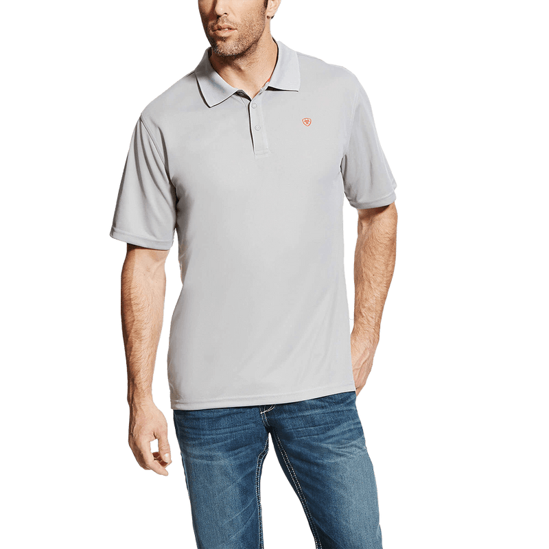 Ariat Tek Short Sleeve Polo Silver Lining Shirt