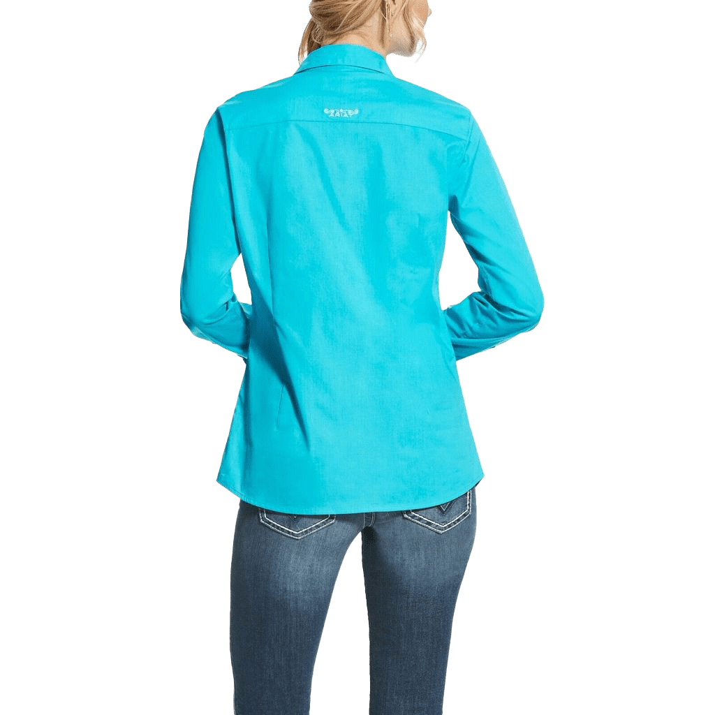 Ariat Stretch Turquoise Kirby Button-Up Shirt