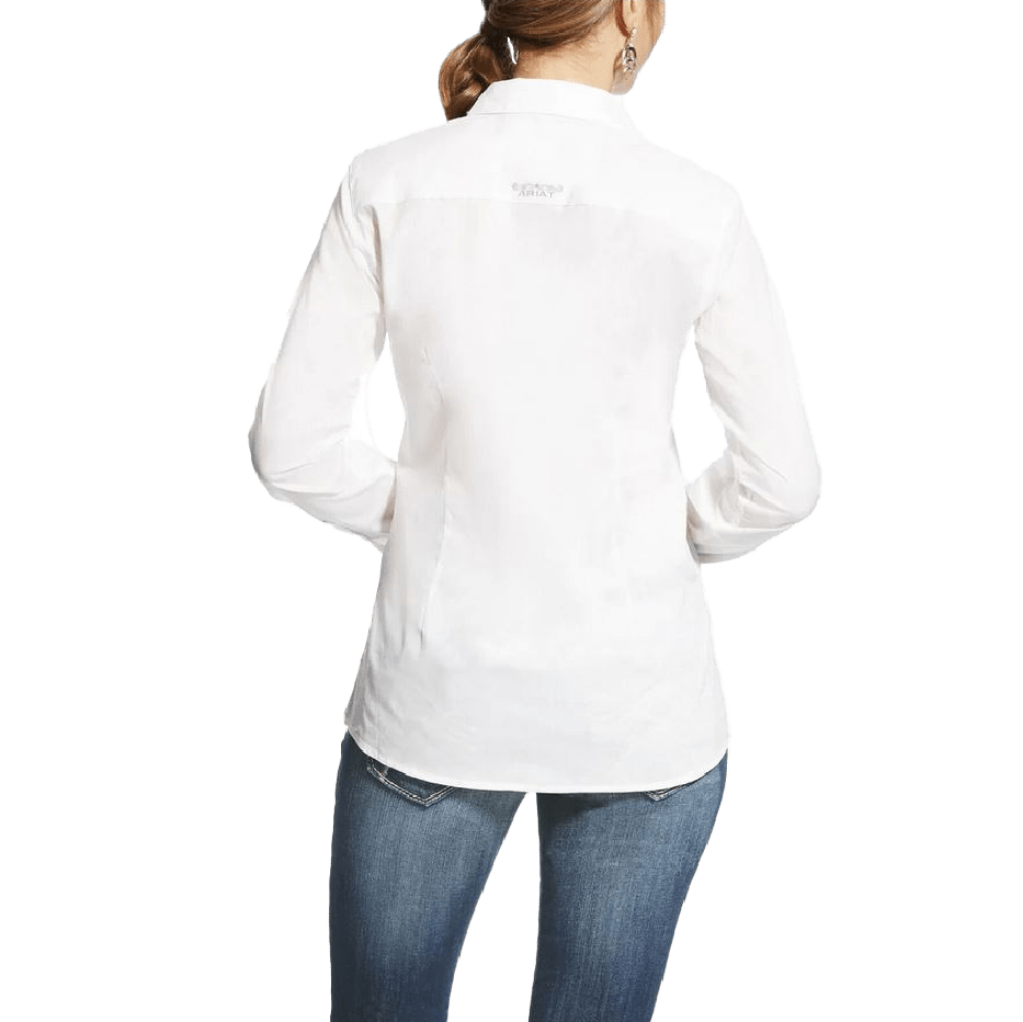 Ariat Ladies Kirby Stretch White Button-up Shirt