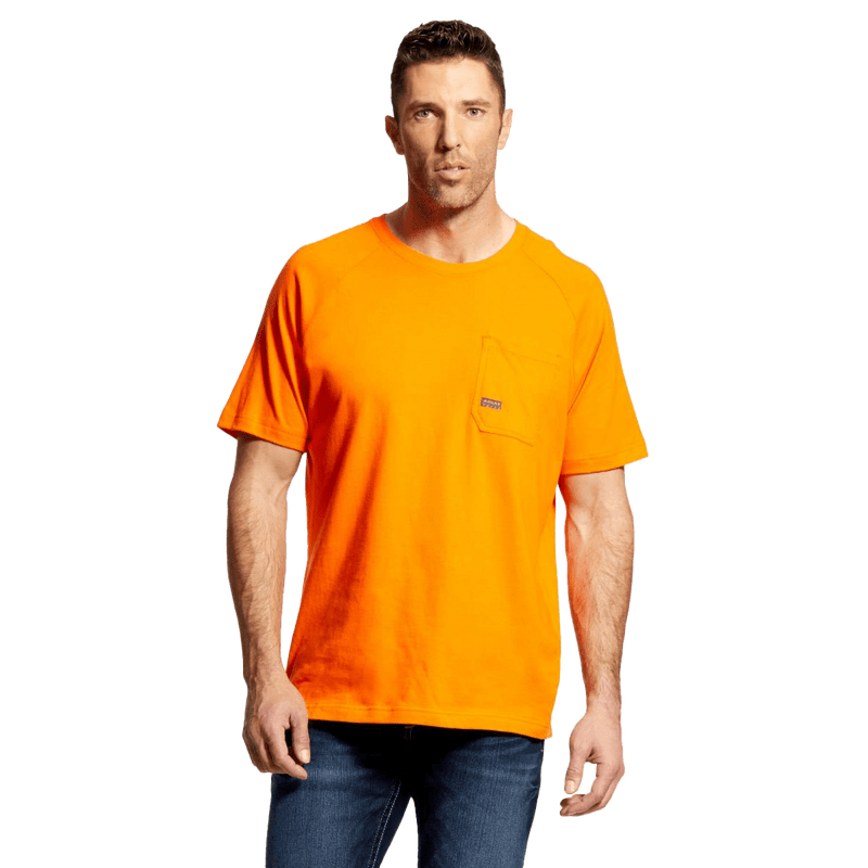 Ariat Men's Safety Orange Rebar Cotton Strong T-Shirt