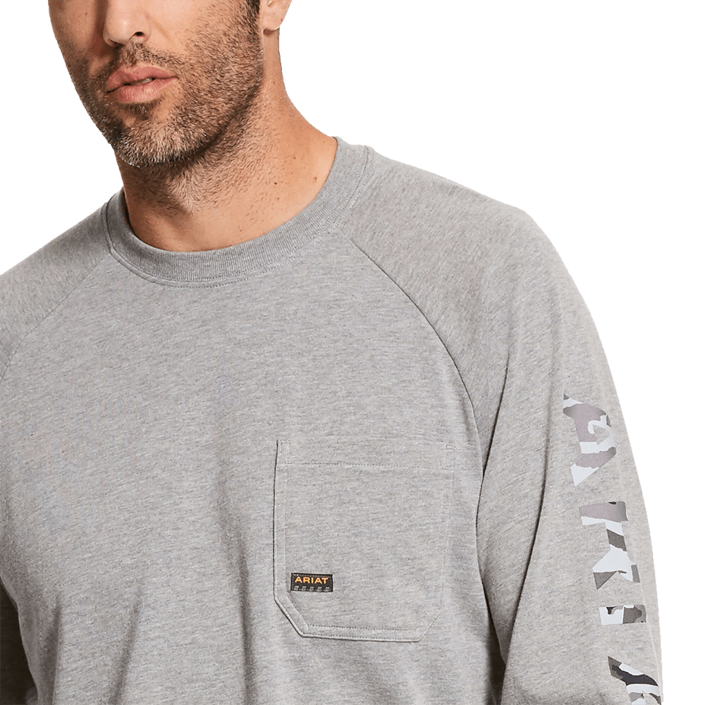 Ariat Men's Grey Rebar Cotton Strong Graphic T-Shirt