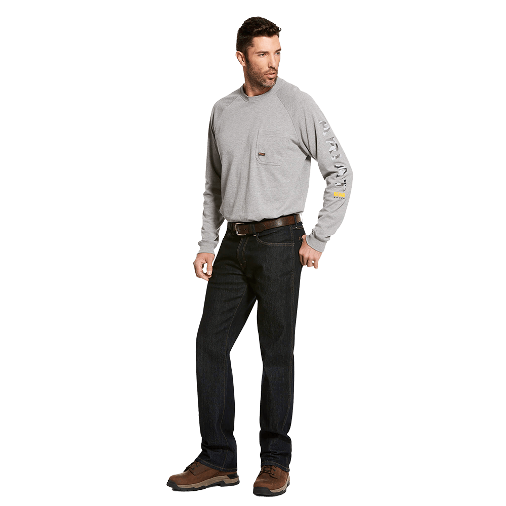 Ariat Men's Grey Rebar Cotton Strong Graphic T-Shirt