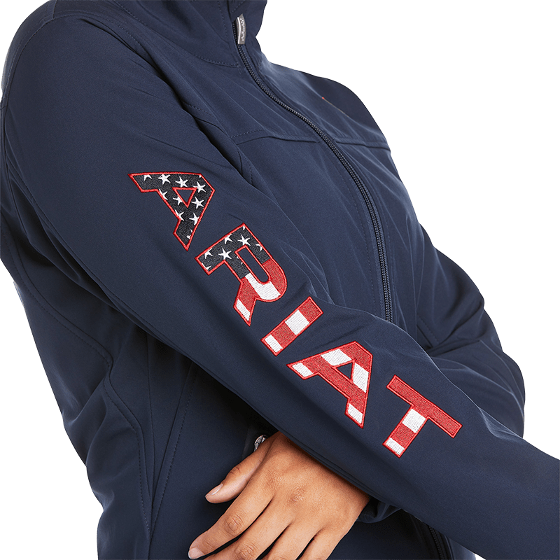Ariat Women's New Team Navy USA Softshell Jacket