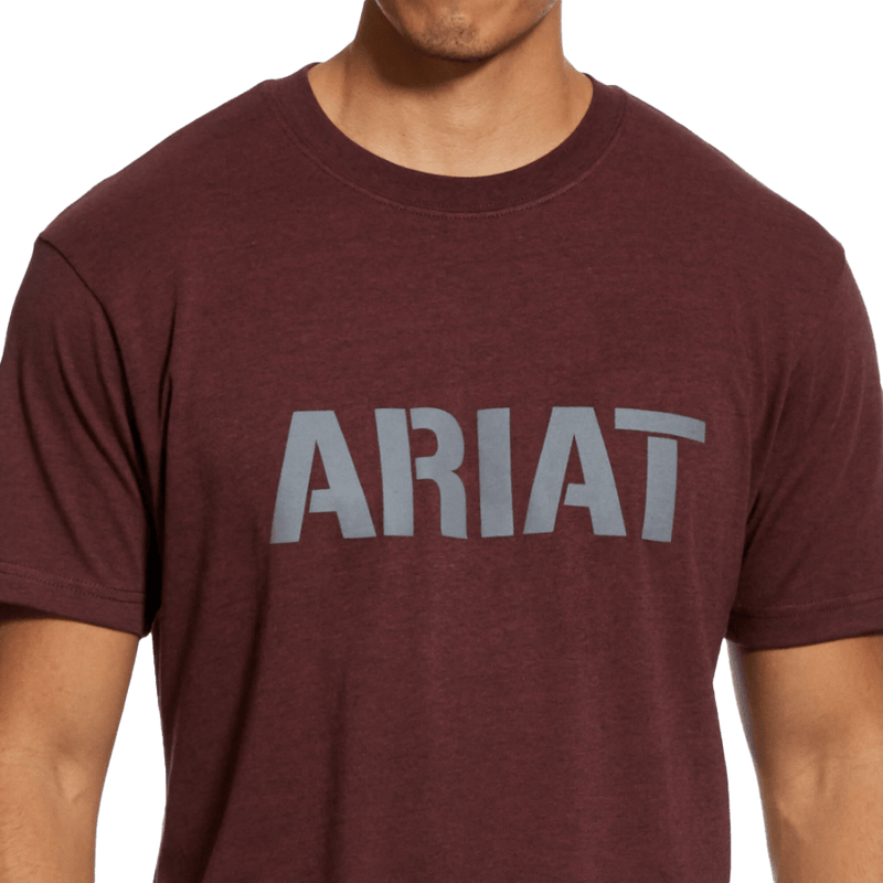 Ariat Rebar Cotton Strong Black Logo Short Sleeve Top