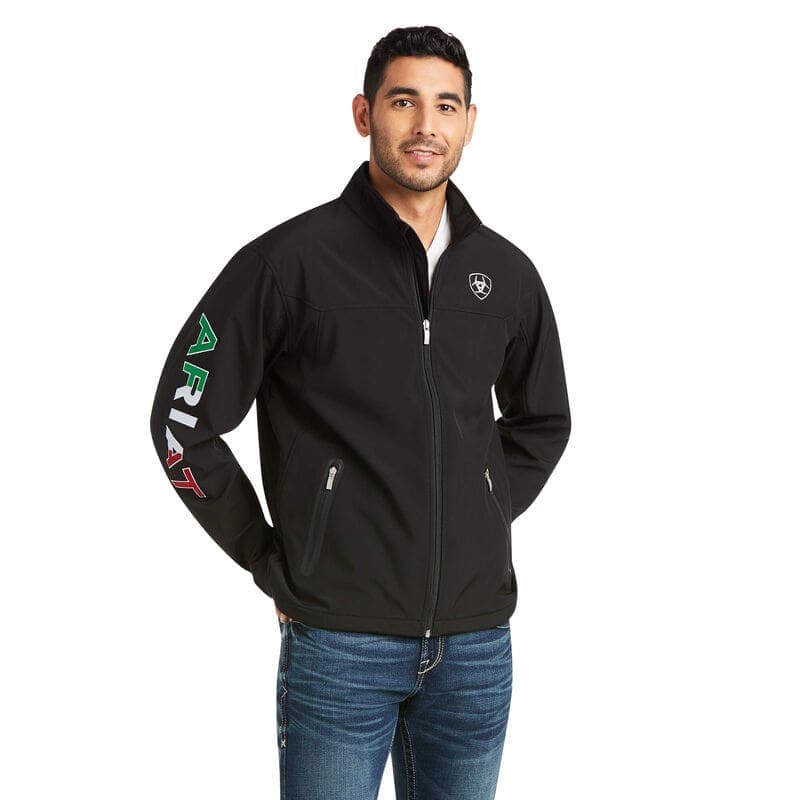 Ariat Men's Team Softshell Mexico Water Resistant Jacket
