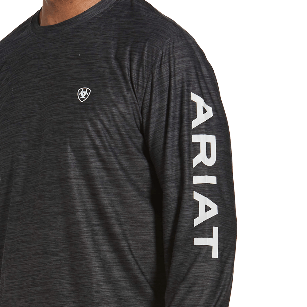 Ariat Men's Charcoal Heather Performance Charger Logo T-Shirt
