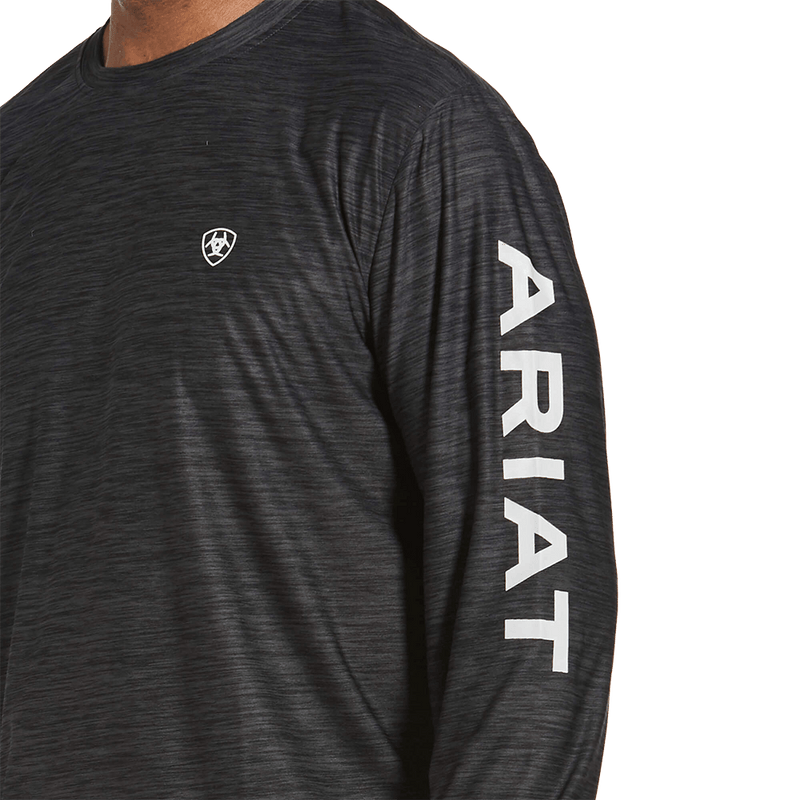 Ariat Men's Charcoal Heather Performance Charger Logo T-Shirt