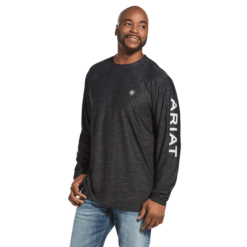 Ariat Men's Charcoal Heather Performance Charger Logo T-Shirt