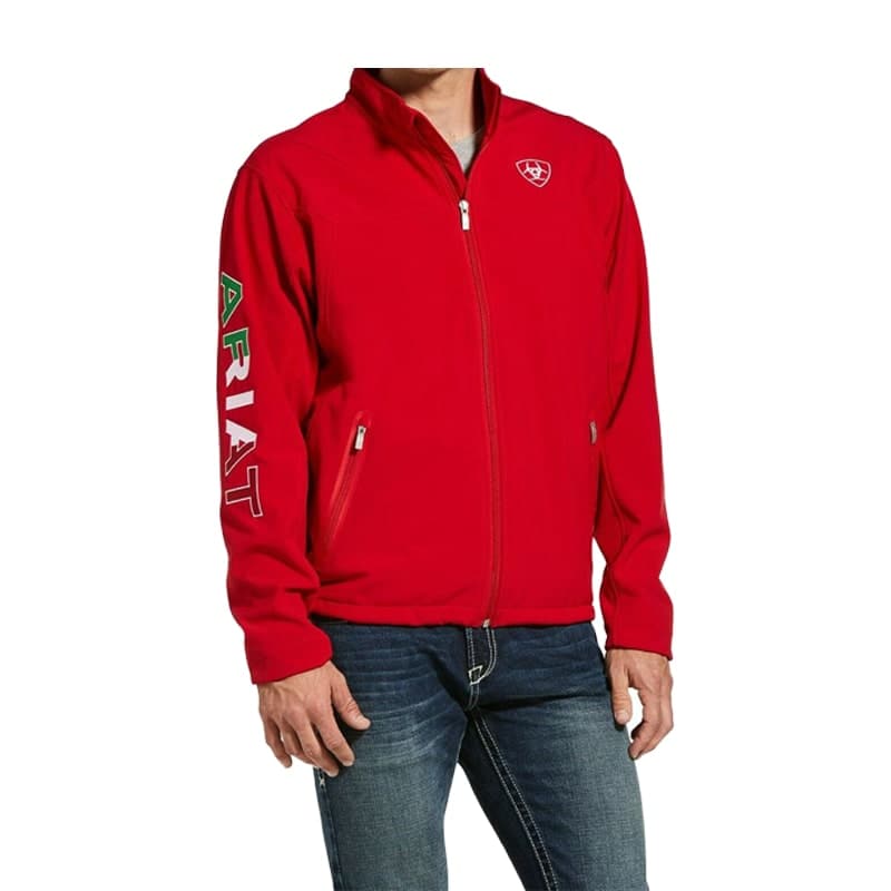 Ariat Men's New Team Mexico Red Softshell Jacket - Stylish Western ...