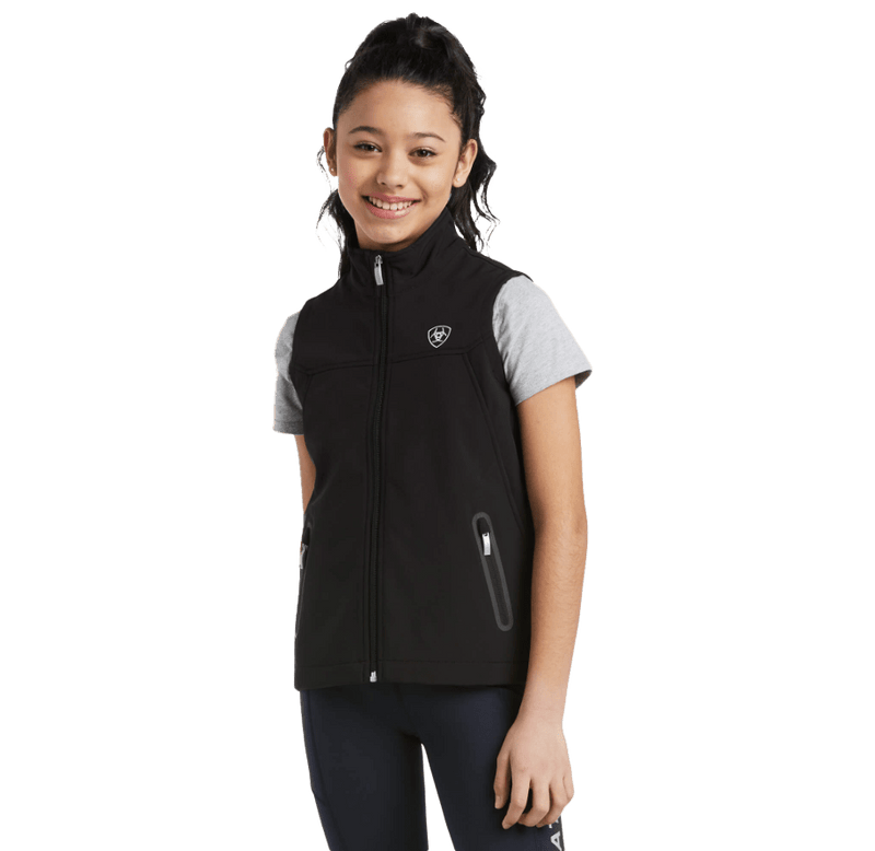 Ariat Youth New Team Black Softshell Vest