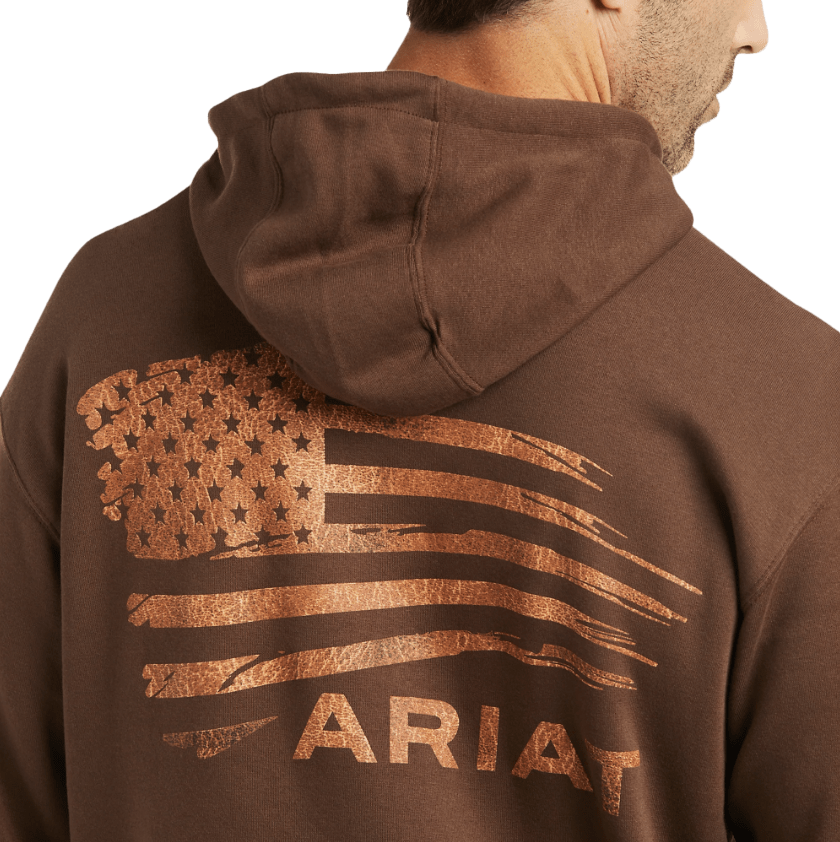 Ariat Men's Patriot 2.0 Dark Brown Hoodie