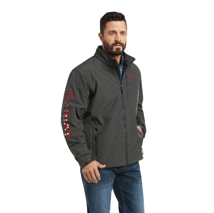Ariat Men's Charcoal Americana Softshell Jacket