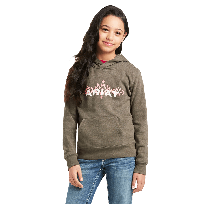 Ariat Youth Girl's Real Banyan Bark Light Brown Hoodie