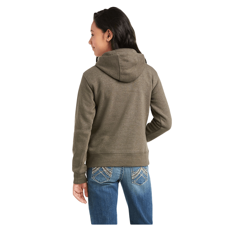 Ariat Youth Girl's Real Banyan Bark Light Brown Hoodie