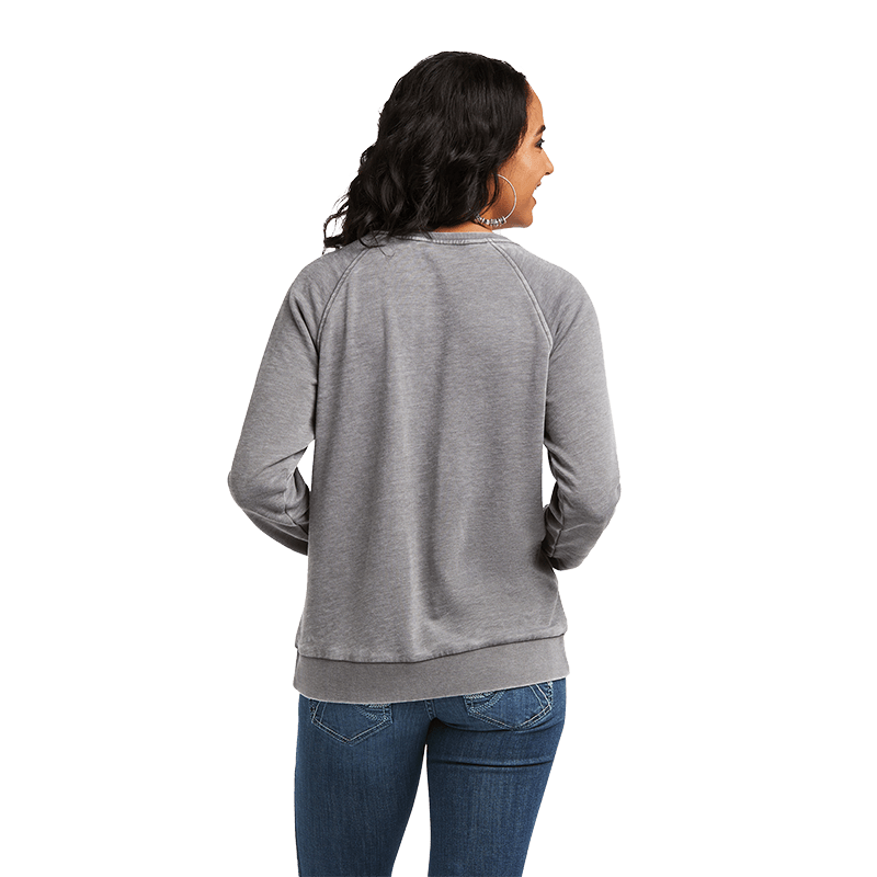 Ariat Women's Shining Star Charcoal Grey Sweatshirt