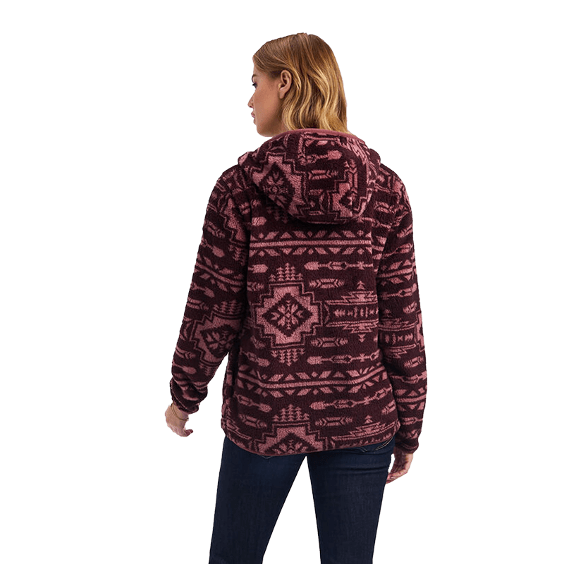 Ariat Women's Real Barber Pullover Maroon Hoodie
