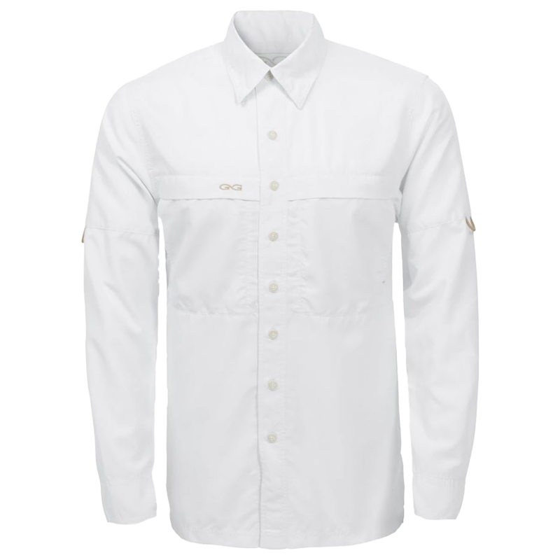 Gameguard Men's White MicroFiber Long Sleeve Shirt
