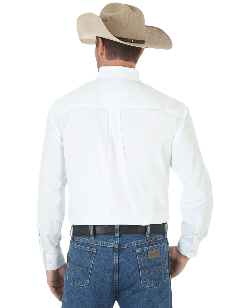 Wrangler George Strait White Solid Shirt