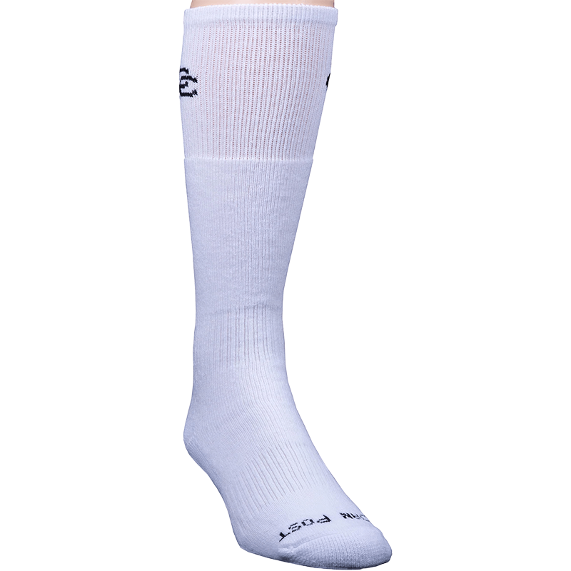 Dan Post Men's White Over The Calf Socks