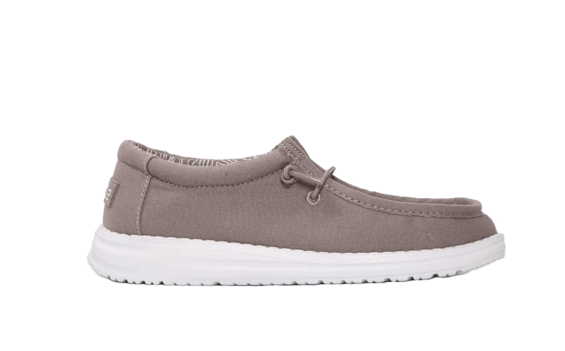 Hey Dude Youth Wally Grey Youth Casual Shoes