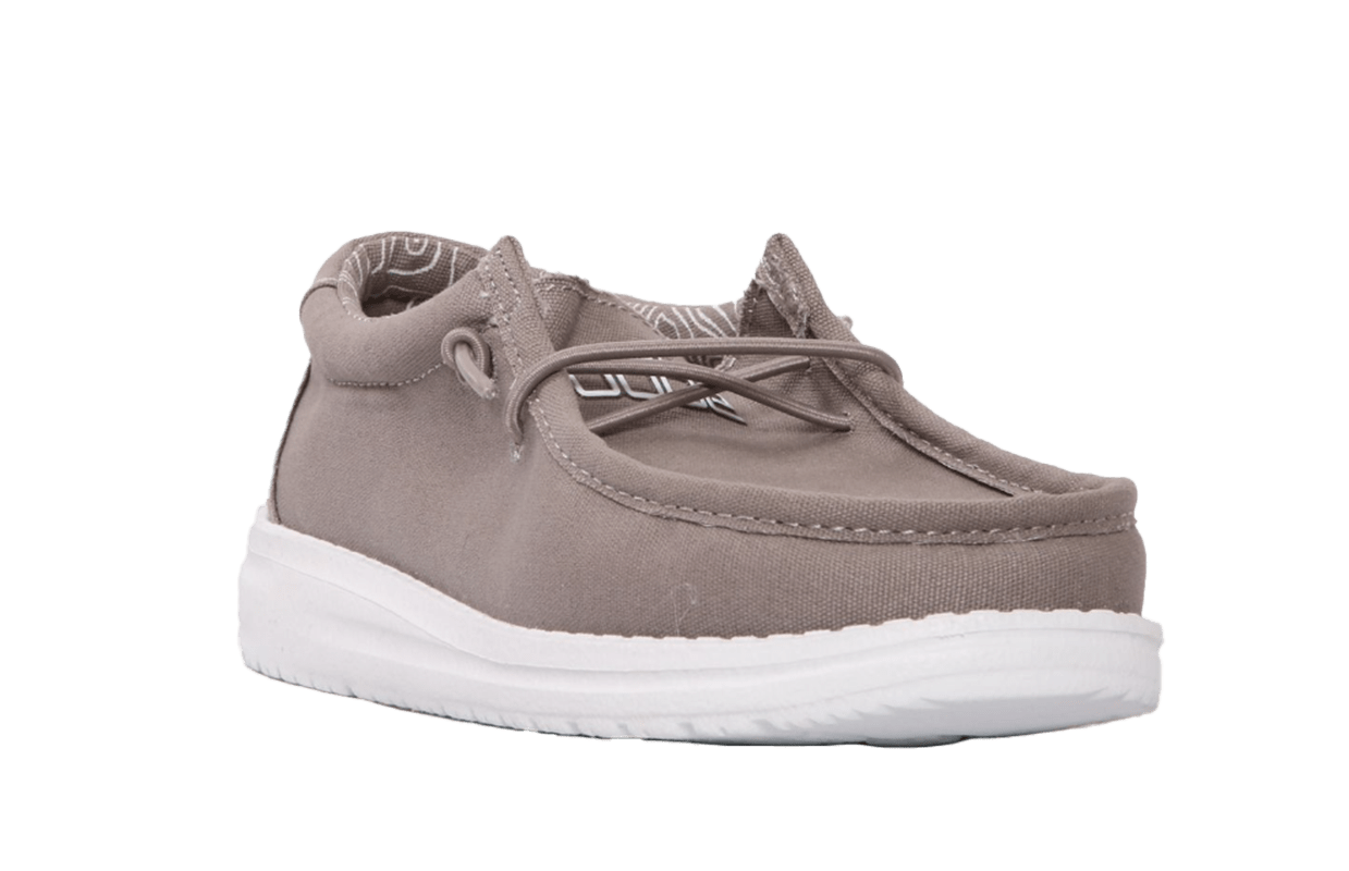 Hey Dude Youth Boy's Wally Casual Grey Shoes