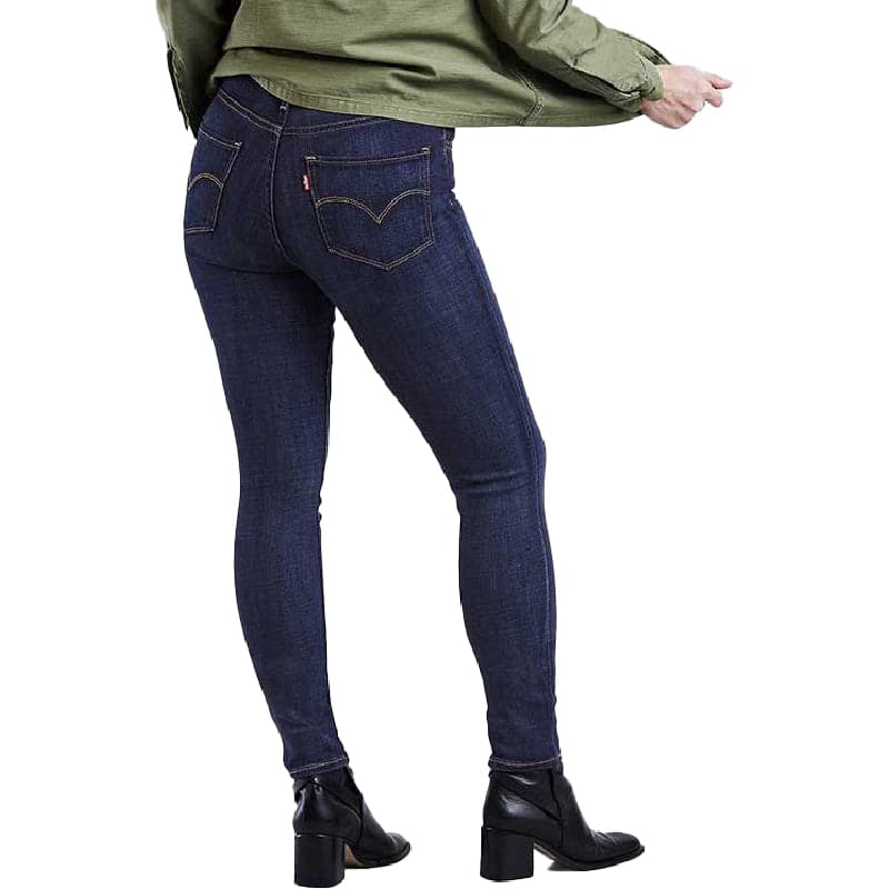 Levi Women's 721 Blue Skinny Jeans Slim Fit, High Rise