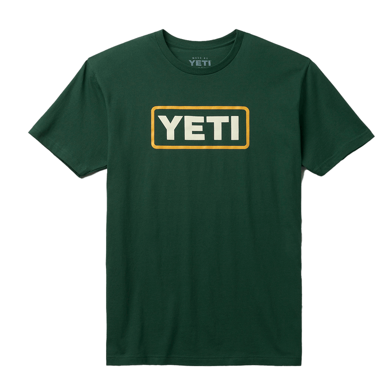 Yeti Premium Logo Badge Short Sleeve Green T-shirt