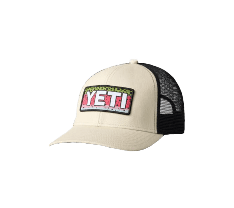 Yeti Brown Trucker Black Mesh Colored Logo Patch Cap