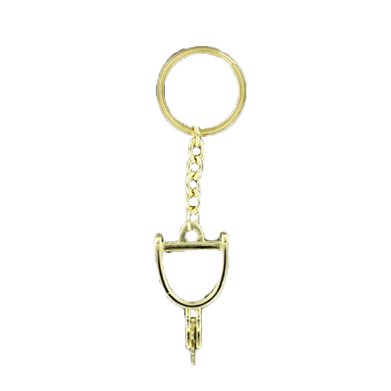 M&amp;F Small Gold Spur Key Ring