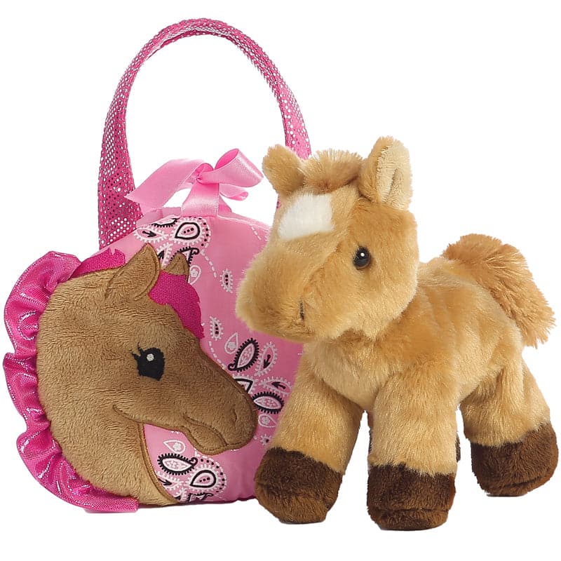 A&amp;A Plush Fancy Pals Pretty Pony with Pet Carrier