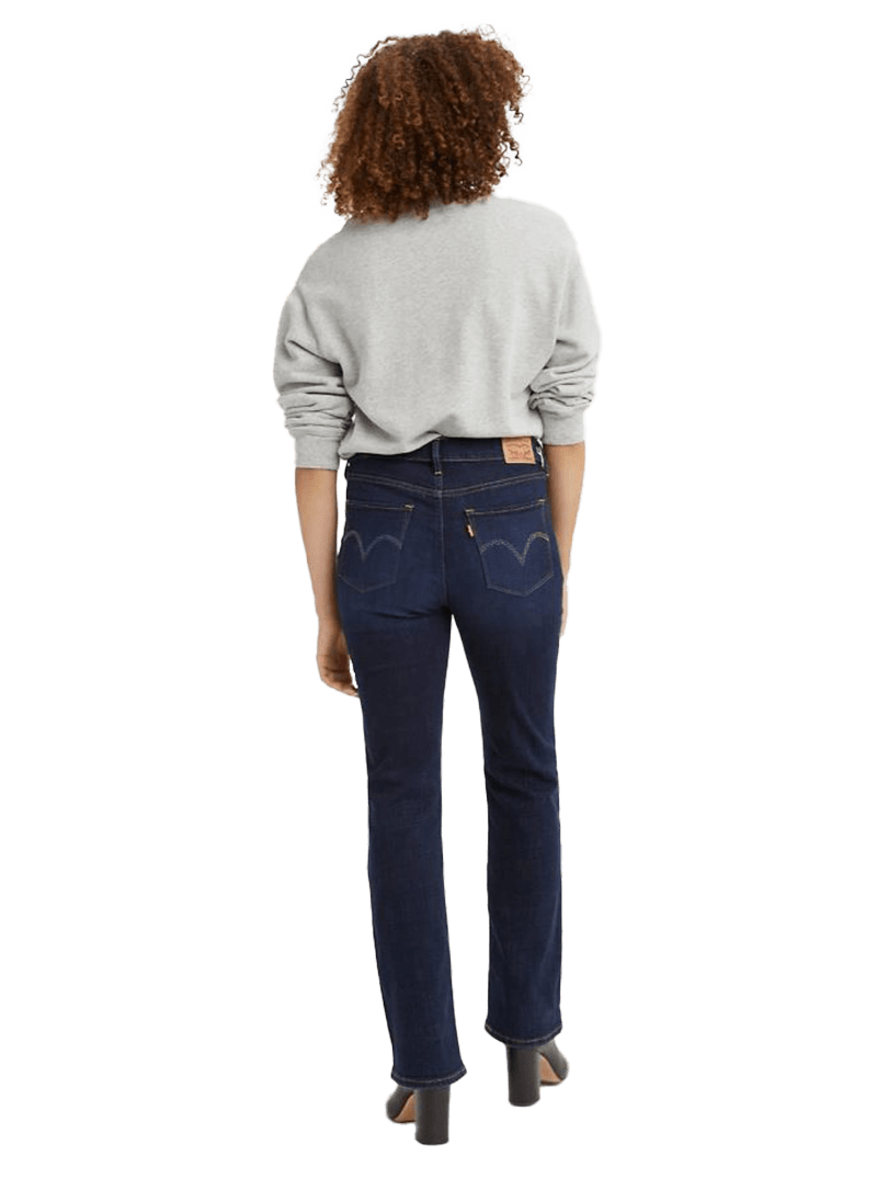Levi Strauss Women's Classic Stretch Mid Rise Easy Fit Blue Jeans