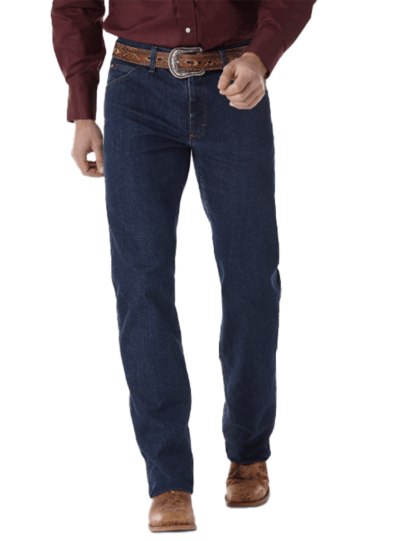 Wrangler  Men's Premium Performance Cowboy Cut Comfort Wicking Regular Fit Midnight Rinse Jeans