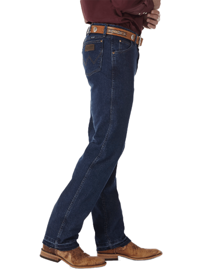 Wrangler  Men's Premium Performance Cowboy Cut Comfort Wicking Regular Fit Midnight Rinse Jeans