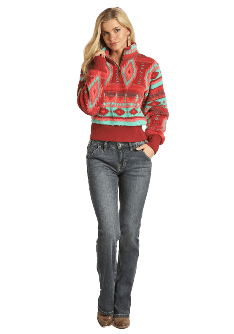Panhandle Slim Women's Aztec Hot Pink Pullover