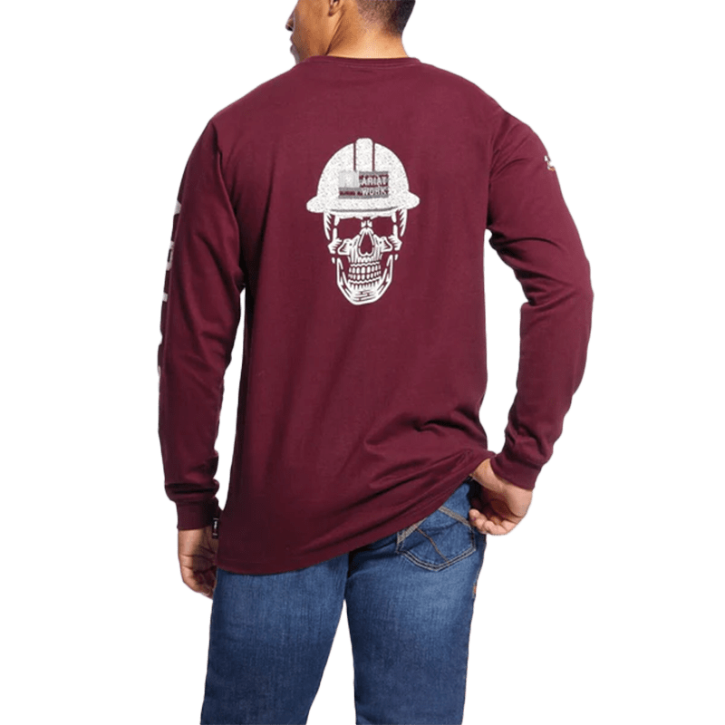 Ariat Flame Resistant Malbec Roughneck Skull T-Shirt