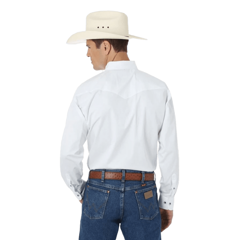 Wrangler Men's Painted Desert Basic Western White Shirt - Big & Tall