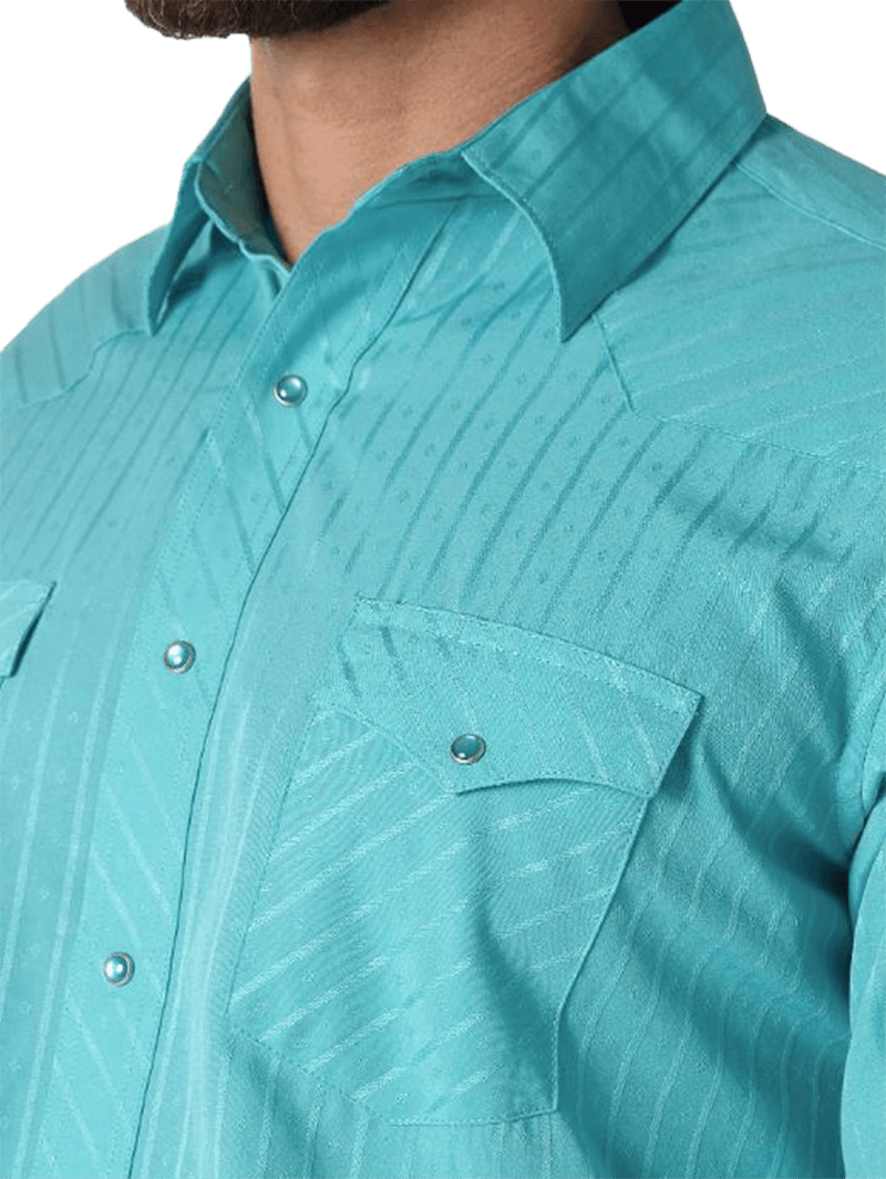 Wrangler Men's Sport Western Long Sleeve Shirt