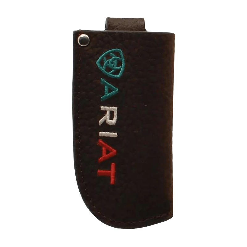 Ariat Rowdy Brown with Mexico Logo Leather Knife Sheath