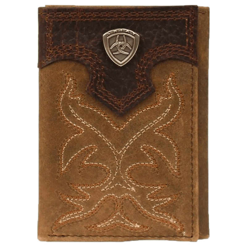 Premium Ariat Distressed Brown Leather Wallet – Western Style & Quality