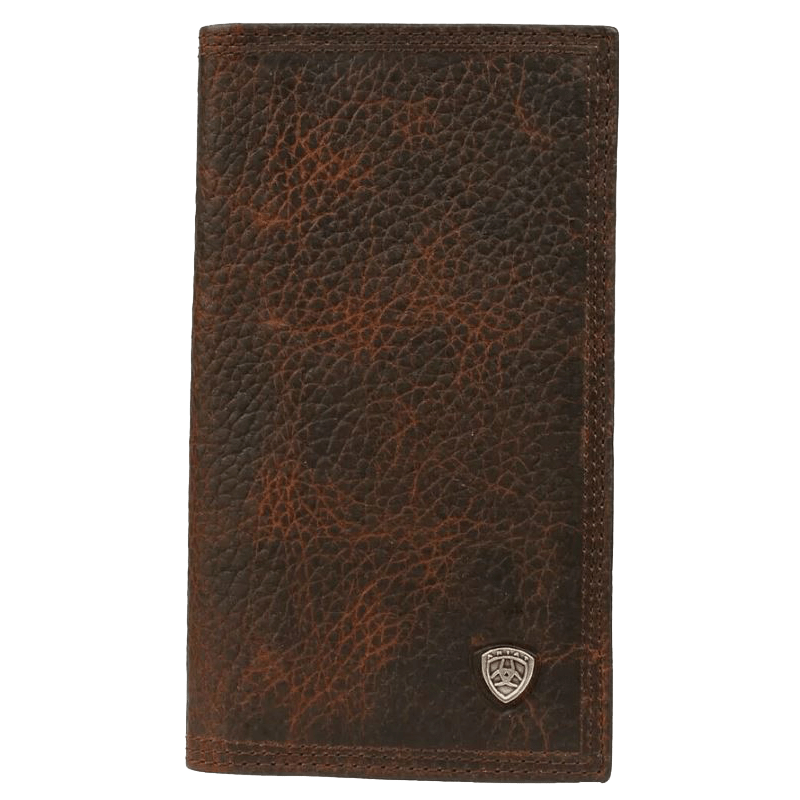 Ariat Performance Work Dark Rowdy Brown Leather Checkbook