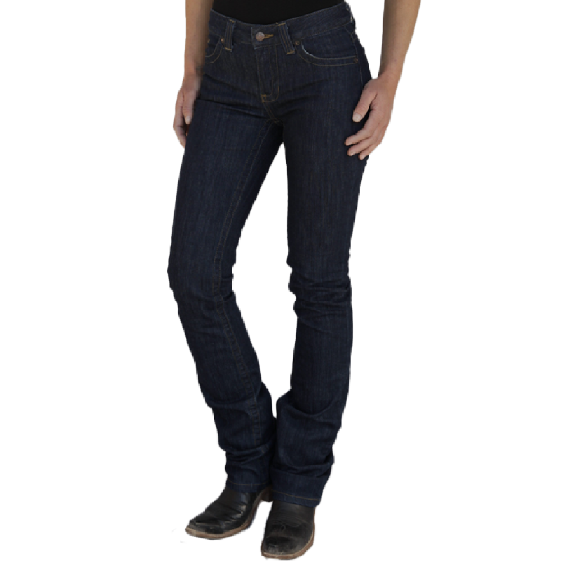 Kimes Ranch Women's Betty Blue Denim Mid Rise Boot Cut Jean