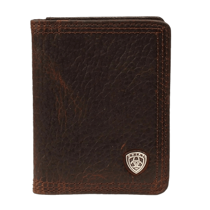 Ariat Bifold Offset Logo Brown